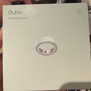 Oura Ring 4 Ceramic Tide size 6
